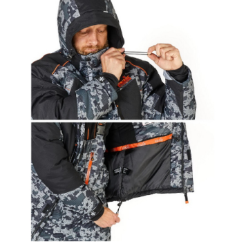 Костюм зимний Norfin Discovery 2 LE Camo -35°С Водонепроницаемость: 8 000 мм «Дышащая» способность: 6 000 г./м2/24 час-3